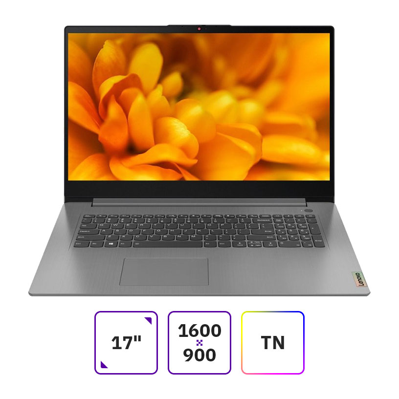 

Ноутбук Lenovo IdeaPad 3 17ITL6 17.3" 1600x900, Intel Core i3 1115G4 3 ГГц, 8Gb RAM, 256Gb SSD, W11, серый (82H900NSRU), 17ITL6
