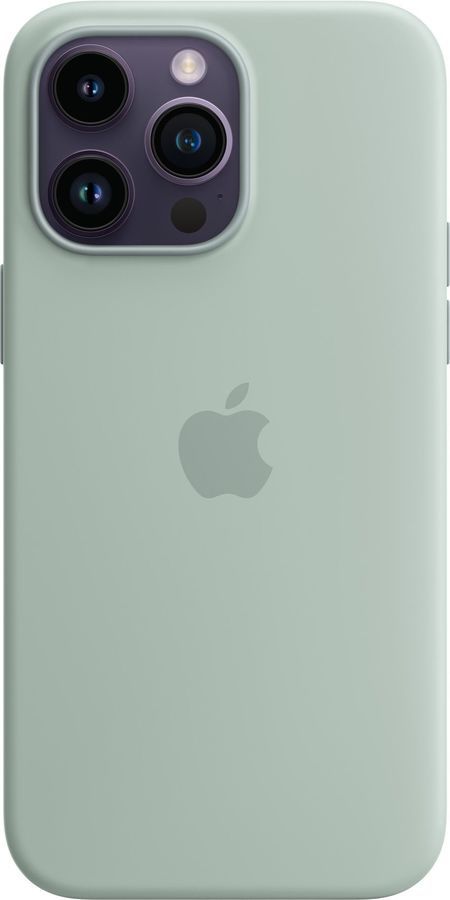 

Чехол-накладка Apple Silicone Case with MagSafe для смартфона Apple iPhone 14 Pro Max, силикон, светло-зеленый (MPTY3FE/A)