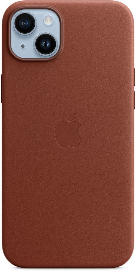 Чехол-накладка Apple Leather Case MagSafe для смартфона Apple iPhone 14 Plus, кожа, коричневый (MPPD3FE/A)