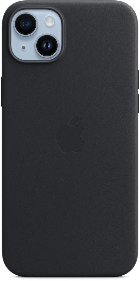 

Чехол-накладка Apple Leather Case MagSafe для смартфона Apple iPhone 14 Plus, кожа, черный (MPP93FE/A)