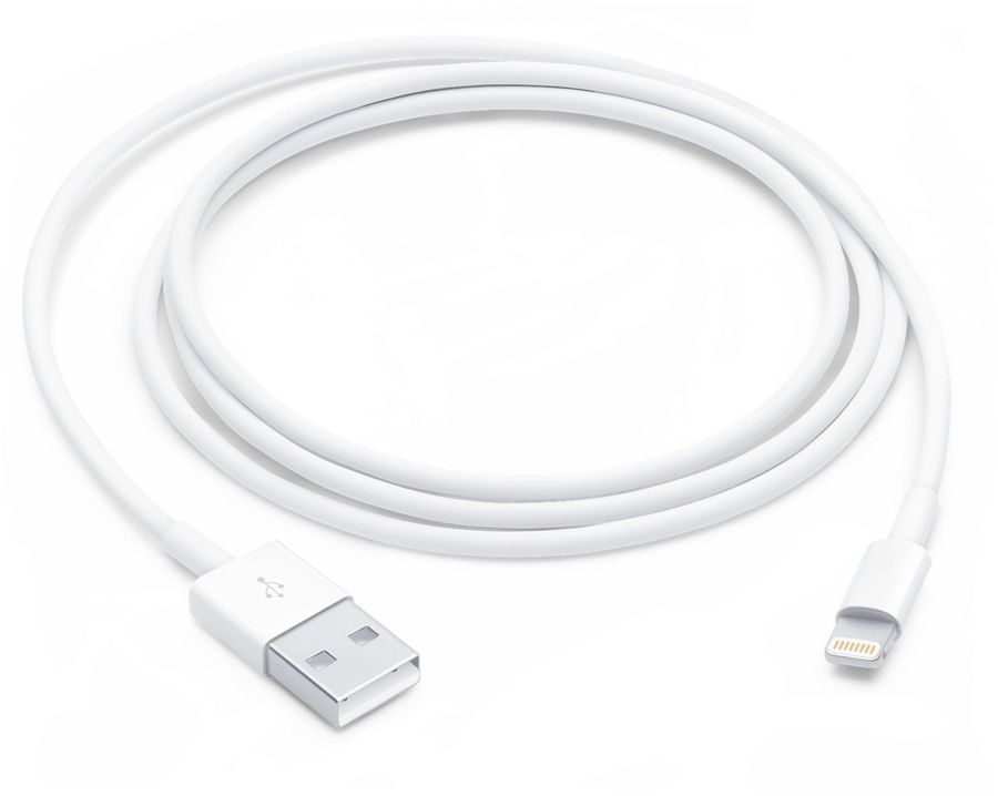 

Кабель-переходник (адаптер) USB-Lightning 8-pin, MFi, 1 м, белый, Apple MXLY2ZE/A (MXLY2ZE/A), MXLY2ZE/A