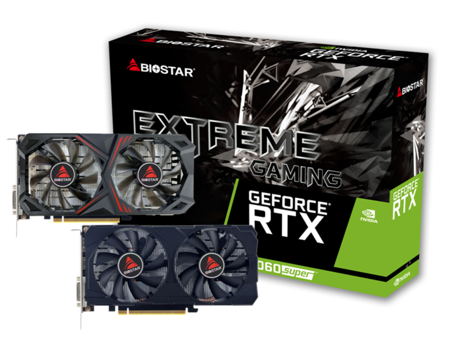 

Видеокарта BIOSTAR NVIDIA GeForce RTX 2060 SUPER, 8Gb DDR6, 256 бит, PCI-E, DVI, HDMI, DP, Retail (VN2066RF82)