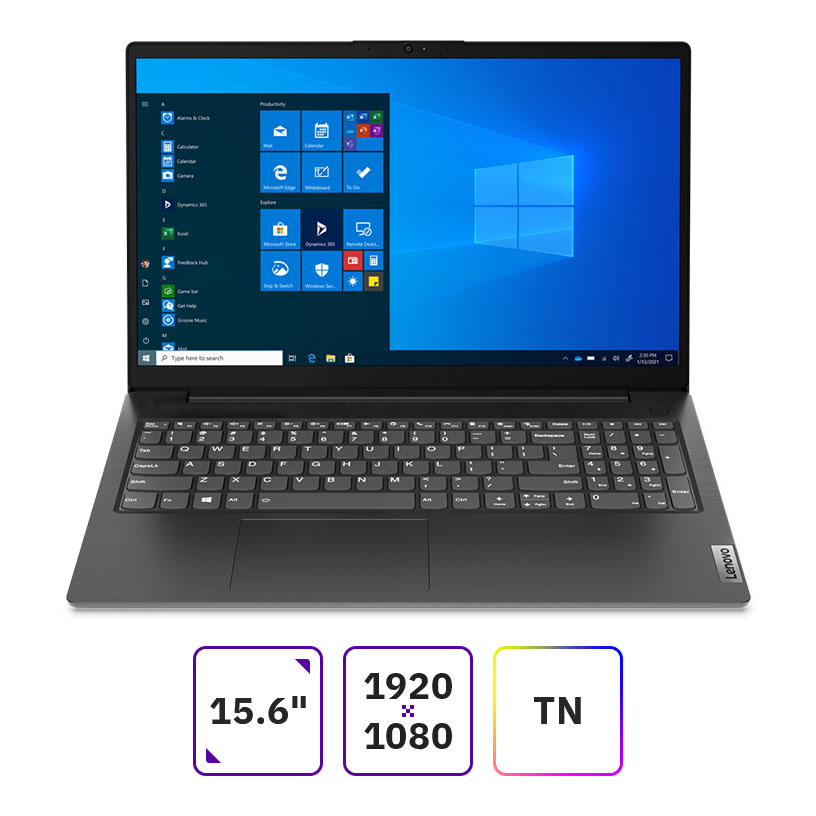 Ноутбук 15.6" Lenovo V15 G2, черный (82KD002QRU)