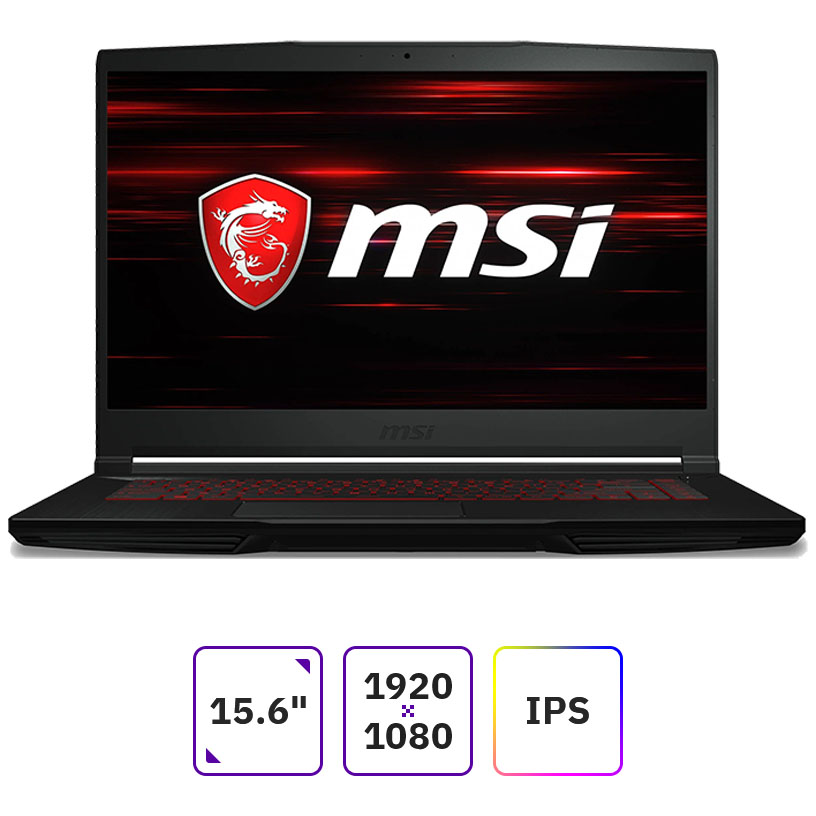 

Ноутбук MSI Thin GF63 11SC-623RU 15.6" IPS 1920x1080, Intel Core i5 11400H 2.2 ГГц, 8Gb RAM, 256Gb SSD, NVIDIA GeForce GTX 1650-4Gb, без OC, черный (9S7-16R612-623), 11SC-623RU