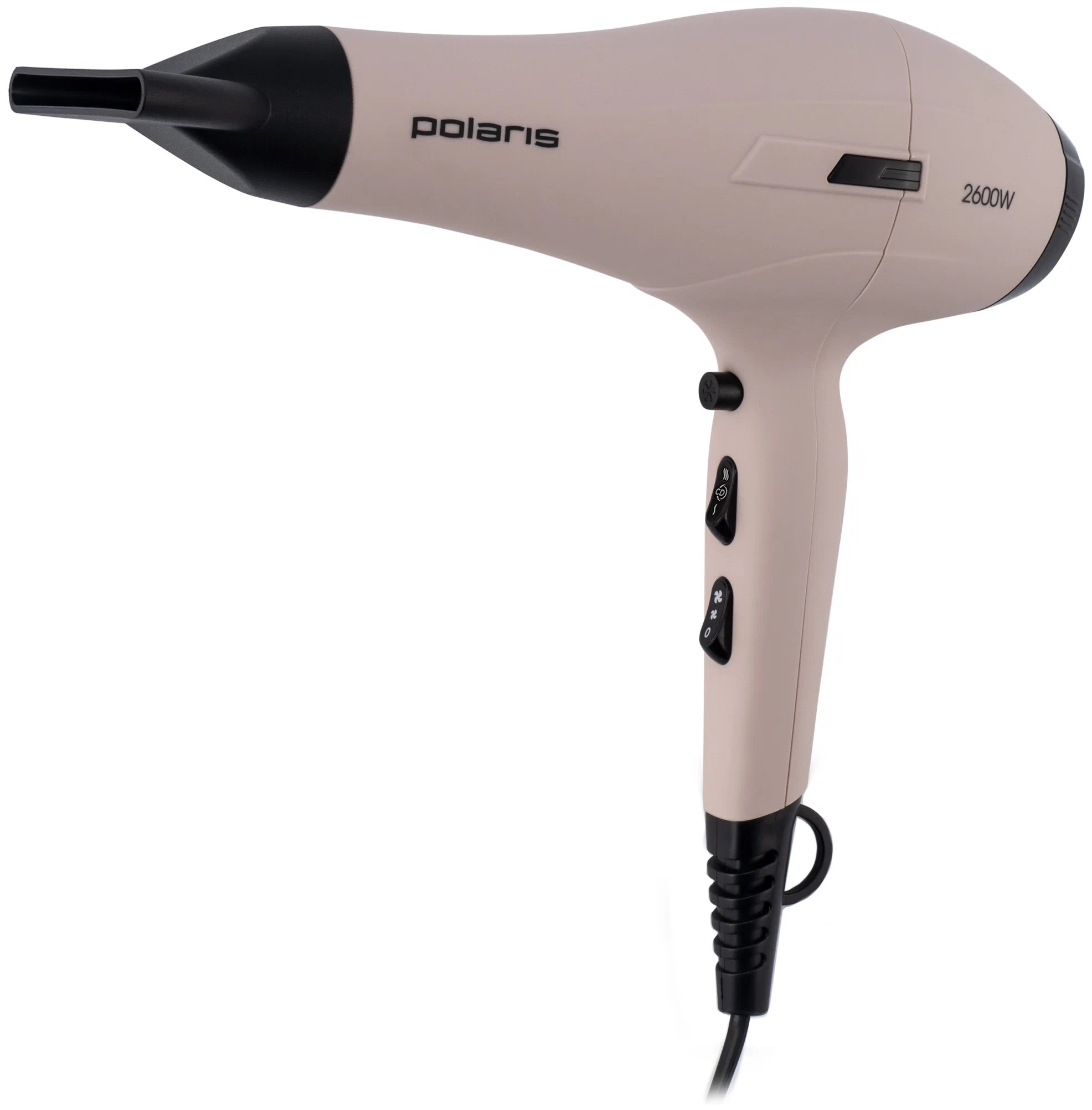 Фен Polaris PHD 2600ACi Salon Hair 2.6 кВт, режимов: 3, насадок: 2