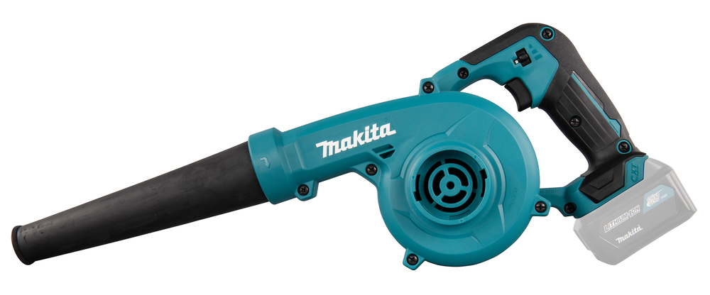 Воздуходувка Makita UB100DZ, аккумуляторная, Li-ion, 12 В, объем мусоросборника 2л., всасывание, обдув, 1.2 кг, поставляется без аккумуляторов и зарядного устройства (UB100DZ)