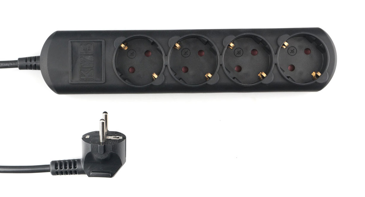 Удлинитель PowerCube КУБ, 4-розетки, 1.5 м, черный (PC-1B-1,5M)