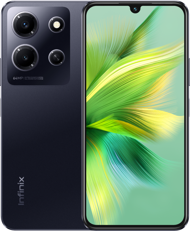 

Смартфон Infinix NOTE 30i, 6.66" 2400x1080 AMOLED, MediaTek Helio G85, 8Gb RAM, 256Gb, 3G/4G, NFC, Wi-Fi, BT, 2xCam, 2-Sim, 5000 мА⋅ч, USB Type-C, Android 13, черный (10042648), NOTE 30i