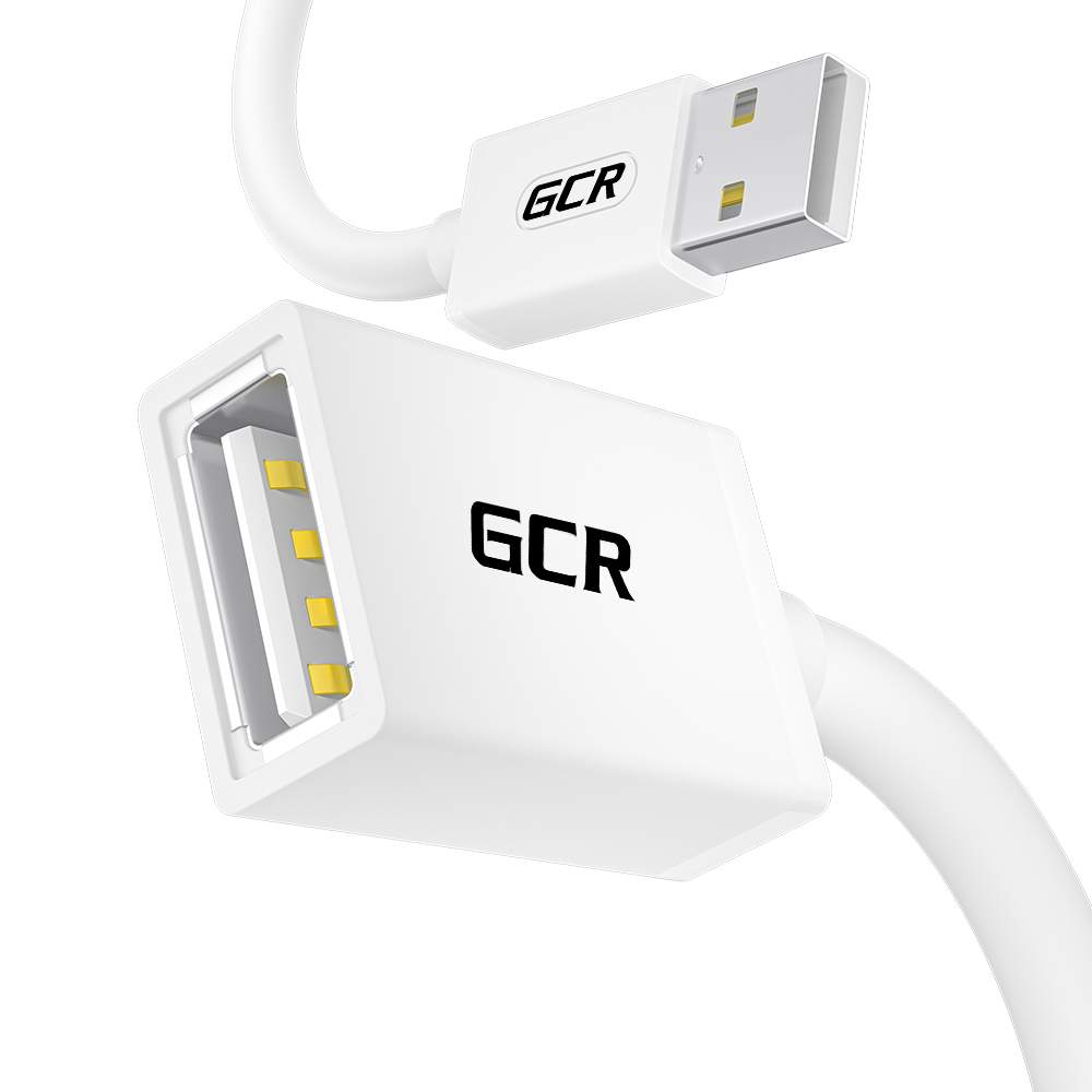 

Кабель-удлинитель USB 2.0(Am)-USB 2.0(Af), экранированный, 15 см, белый, Greenconnect GCR-52438 (GCR-52438), GCR-52438