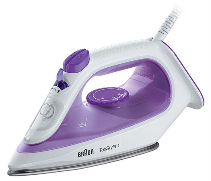

Утюг Braun TexStyle 1 SI1080VI 2 кВт, длина шнура 1.9 м, фиолетовый/белый, SI1080VI
