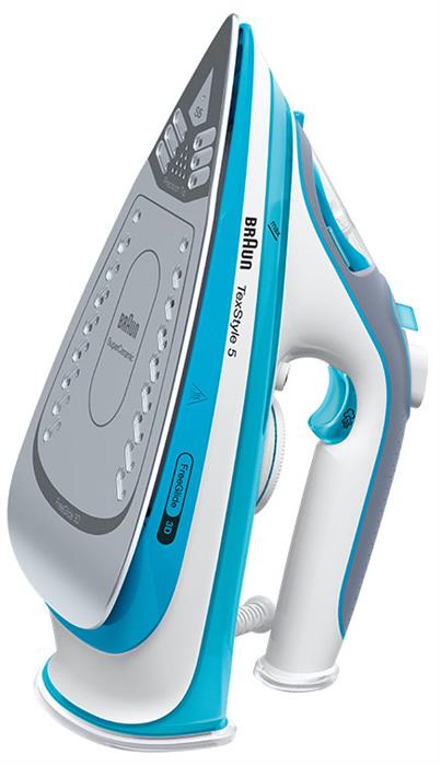 

Утюг Braun TexStyle 5 SI5006BL 2.6 кВт, длина шнура 2 м, голубой/белый, SI5006BL