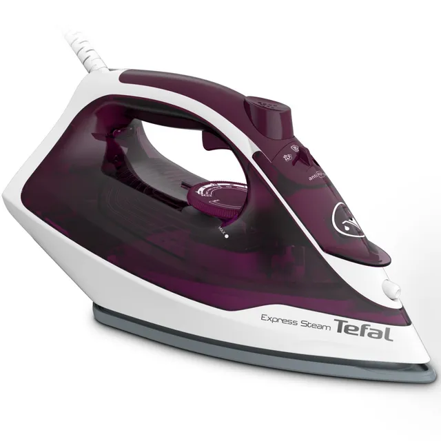 

Утюг Tefal Express Steam FV2835E0 2.4 кВт, длина шнура 1.9 м, белый/сиреневый, FV2835E0
