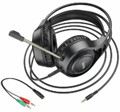 

Проводная гарнитура Hoco W106, Jack 3.5mm, черный (6931474789297), W106