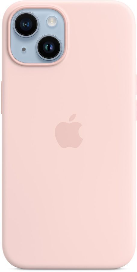 

Чехол-накладка Apple Silicone Case with MagSafe для смартфона Apple iPhone 14, силикон/микрофибра, светло-розовый (MPRX3FE/A)