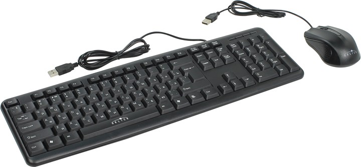 Клавиатура + мышь Oklick 600M Black USB, USB, черный, плохая упаковка