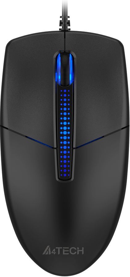 Мышь проводная A4Tech N-530, 1200dpi, оптическая светодиодная, USB, черный (N-530 Black)