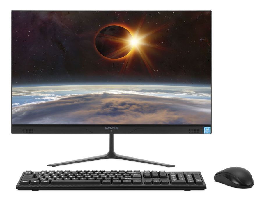 

Моноблок SunWind Action AiO 23i 23.8" 1920x1080, Intel Celeron N4020 1.1 ГГц, 4Gb RAM, 256Gb SSD, WiFi, BT, Cam, W11Pro, черный, клавиатура, мышь (UM23CN-4CXW01), 23i