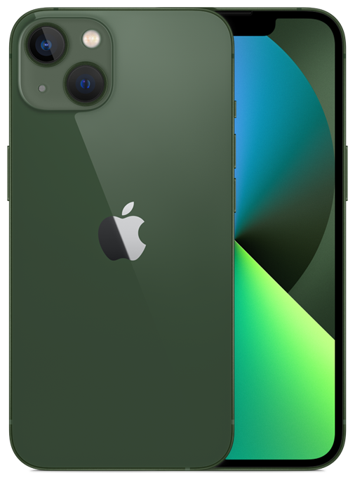 

Смартфон Apple iPhone 13 A2633, 6.1" 2532x1170 OLED, Apple A15 Bionic, 4Gb RAM, 256Gb, 3G/4G/5G, NFC, Wi-Fi, BT, 2xCam, 2-Sim (nano SIM+eSIM), 3240 мА⋅ч, Lightning, iOS 15, зеленый (MNGL3HN/A), iPhone 13 A2633