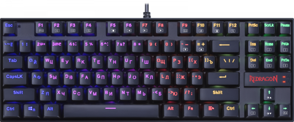 

Клавиатура проводная Redragon Kumara Pro RGB, механическая, Redragon + magnetic, подсветка, USB, черный (70964), Kumara Pro RGB