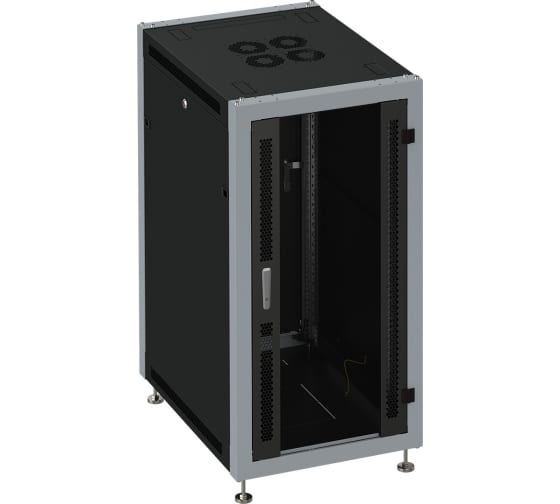 

Шкаф телекоммуникационный напольный 22U 600x800 мм, стекло/металл, черный, SYSMATRIX SL 6822.912 (SL 6822.912), SL 6822.912