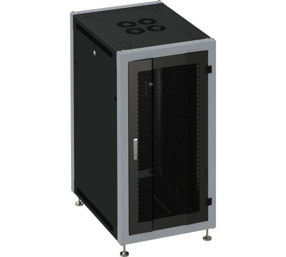 

Шкаф телекоммуникационный напольный 27U 600x800 мм, перфорация/металл, черный, SYSMATRIX SL 6827.932 (SL 6827.932), SL 6827.932