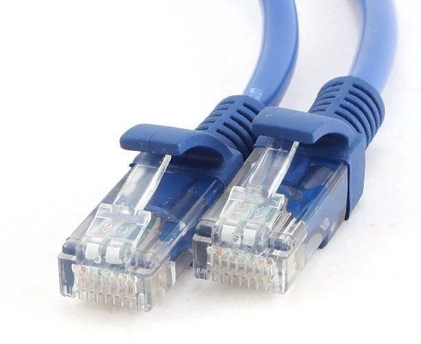 Патч-корд FTP, кат.6, 1 м, RJ45-RJ45, синий (PP6-1M/B)