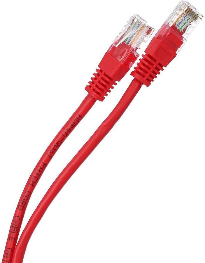 Патч-корд UTP, кат.5e, 10 м, RJ45-RJ45, красный (ANP511_10M_R)