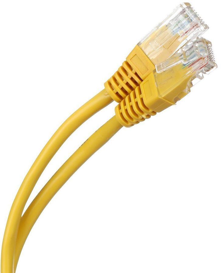 Патч-корд Premier UTP, кат.5e, 0.5 м, RJ45-RJ45, желтый (ANP511_0.5M_Y)