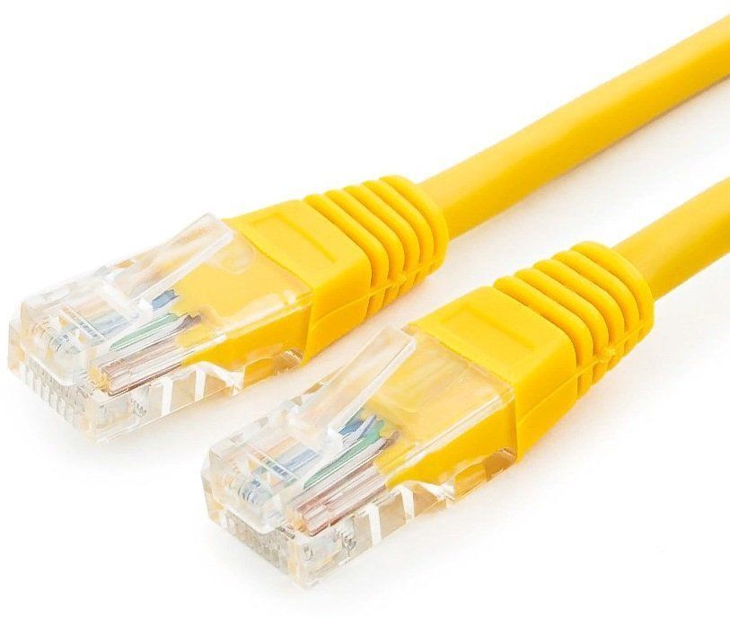 Патч-корд Premier UTP, кат.5e, 1 м, RJ45-RJ45, желтый (PP12-1M/Y)