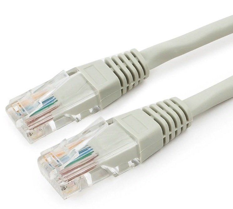 Патч-корд UTP, кат.6, 20 м, RJ45-RJ45, серый (PP6U-20M)