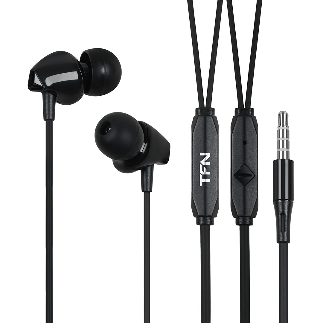 

Проводная гарнитура TFN MC518, Jack 3.5 мм., черный (MC518BK), MC518