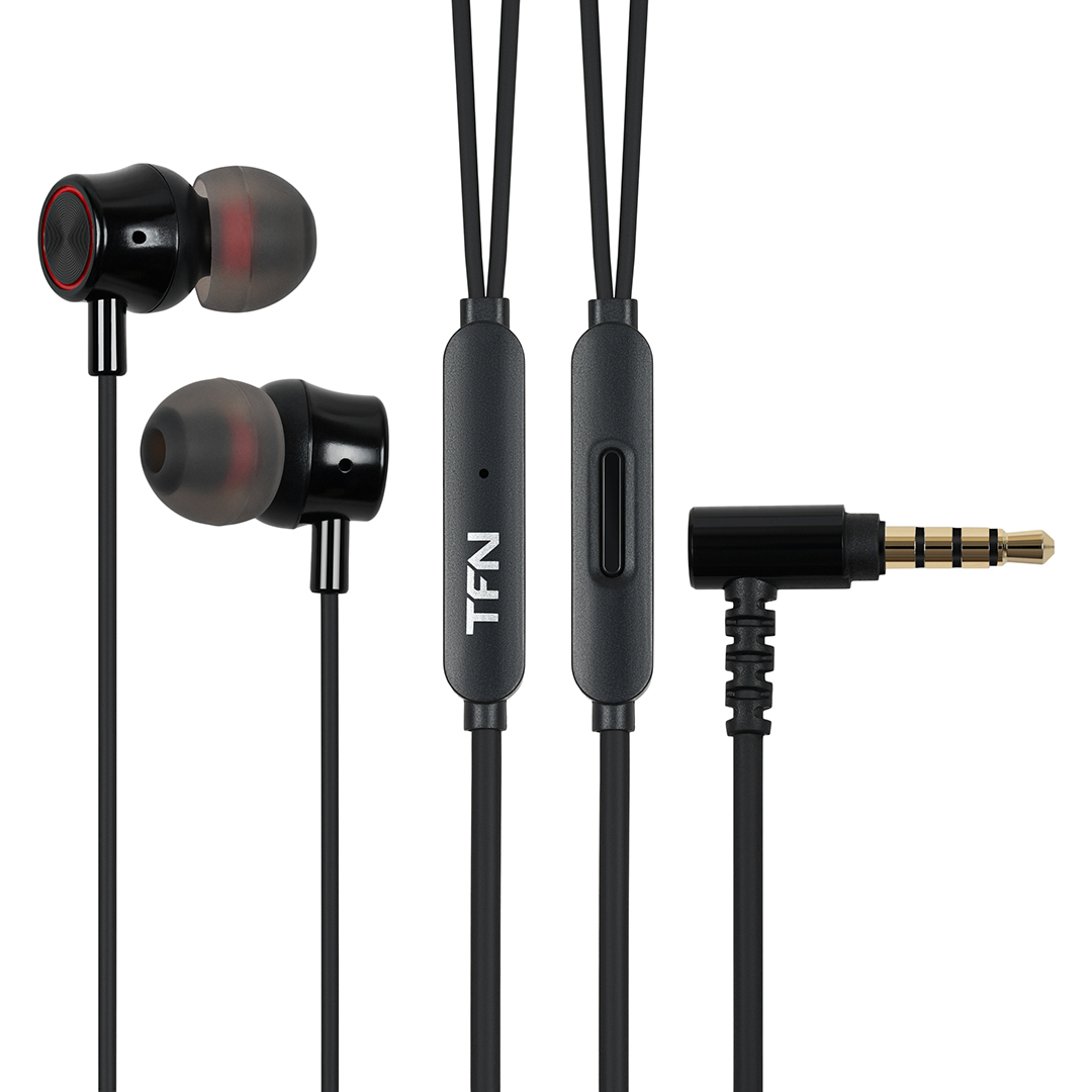

Проводная гарнитура TFN MC519, Jack 3.5 мм., черный (MC519BK), MC519