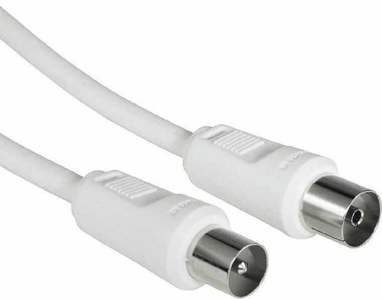 

Кабель Coax(m)-Coax(f), 1.5 м, белый Hama H-11900 (00011900), H-11900