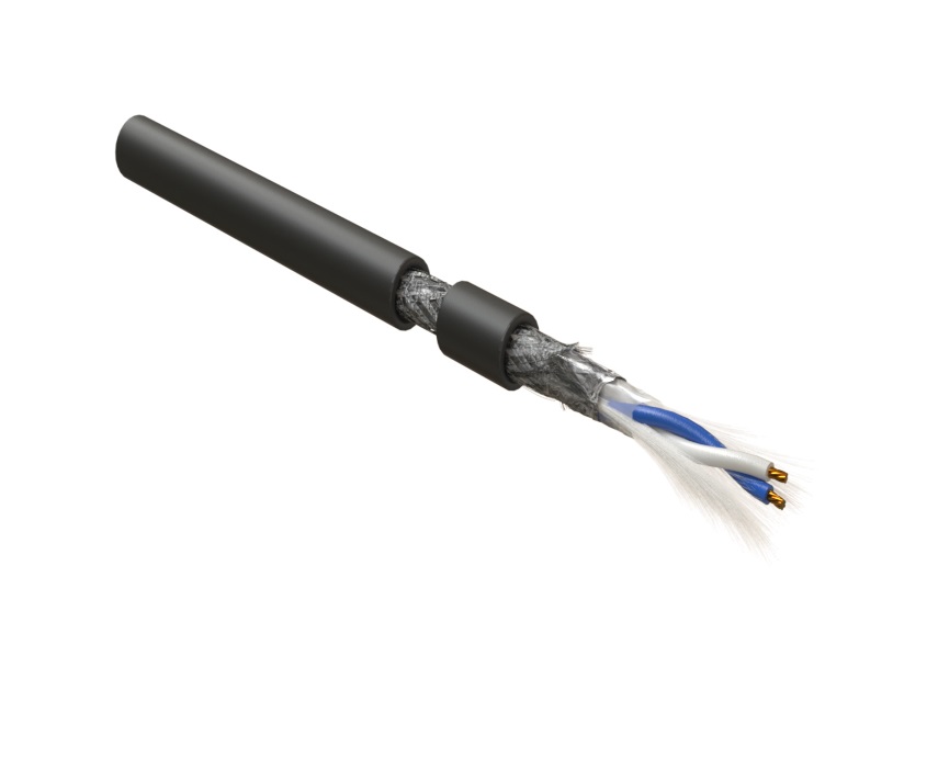 

Витая пара SFTP, 1 пара, CU, 0.61 мм, 500м., PVC, черный, Hyperline (RS-SF-1x2x22/7-PVC-BK-500)