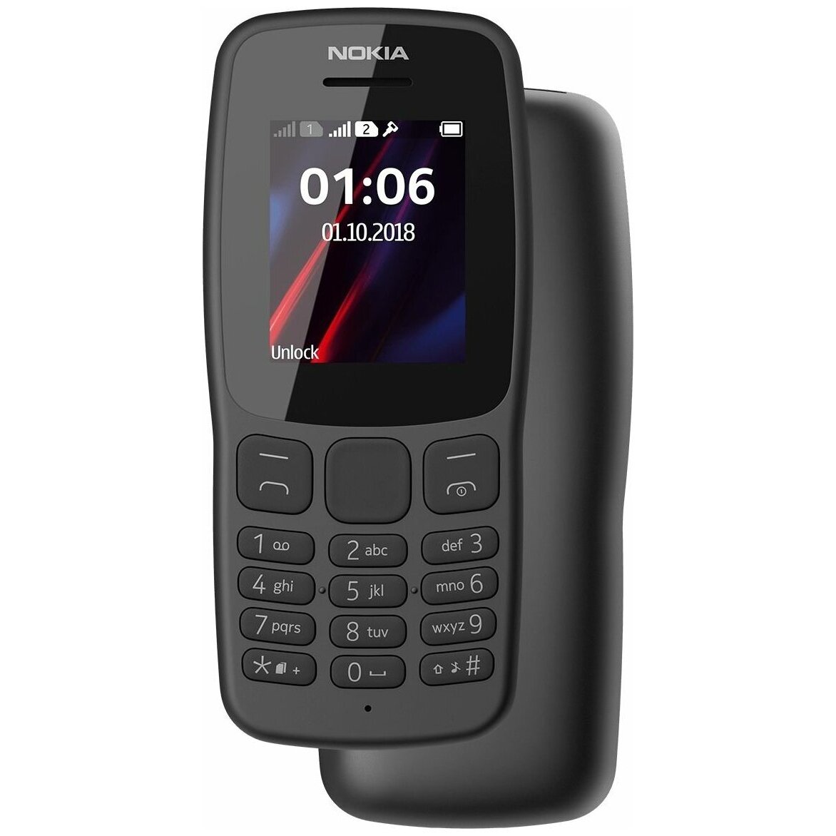 Мобильный телефон Nokia 106 TA-1564 DS черный, 1200937 купить по цене 2200  руб в Барнауле в интернет-магазине e2e4