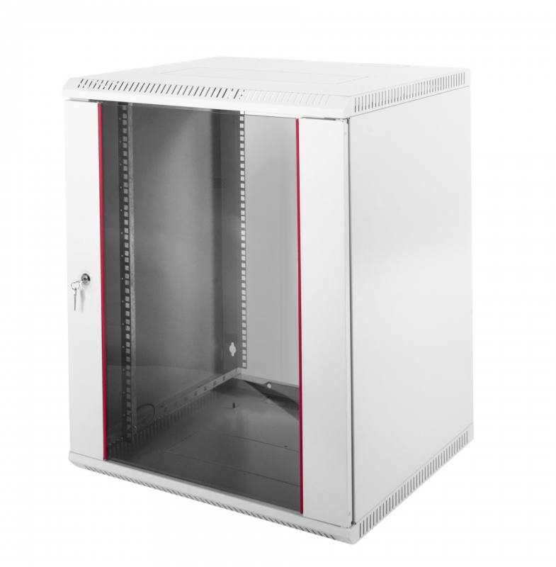 

Шкаф телекоммуникационный настенный 12U 600x350 мм, стекло, серый, разборный, ЦМО ЭКОНОМ (CMO-ШРН-Э-12.350)