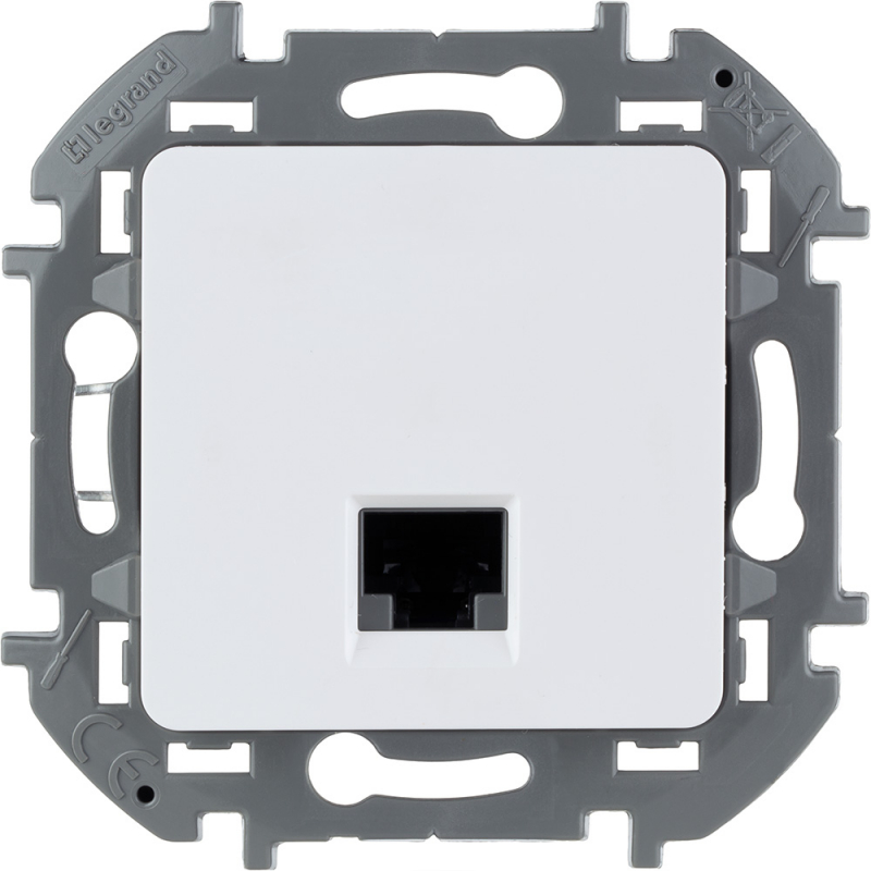 

Розетка RJ-45 скрытый монтаж категория 5e, 1 модуль, белый, Legrand Inspiria (673825)