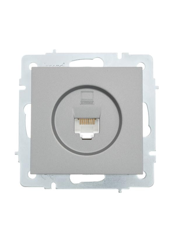 

Розетка RJ-45 скрытый монтаж, 1 модуль, платина, Lezard Vesna (742-3588-139)