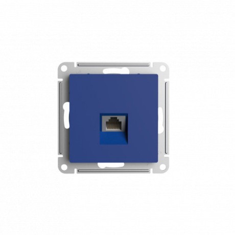 

Розетка RJ-45 скрытый монтаж категория 5e, 1 модуль, аквамарин, Systeme Electric AtlasDesign (ATN001183), AtlasDesign
