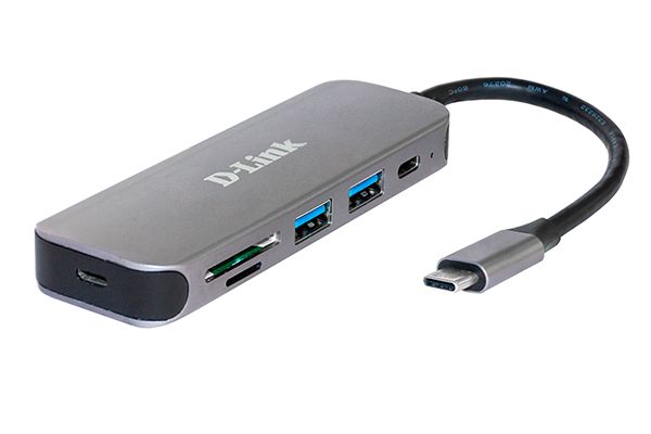 

Концентратор D-Link DUB-2325, 2xUSB 3.0, 1xUSB-C, блок питания, серый + SD/microSD Card Reader (DUB-2325/A1A), DUB-2325