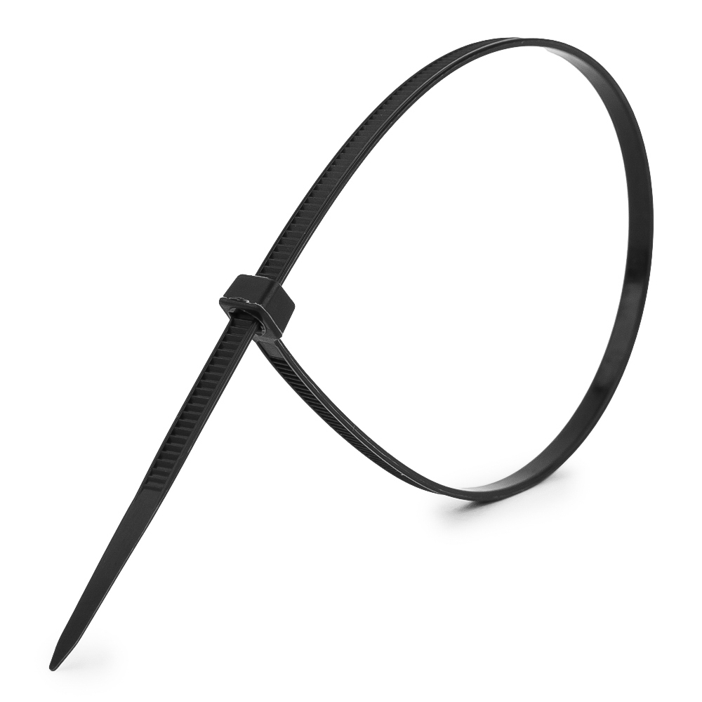 Стяжка Cablexpert, 7.6 мм x 200 мм, 100 шт., черный (NYT-200x7.6B)