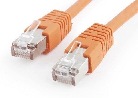 Патч-корд FTP, кат.5e, 0.5 м, RJ45-RJ45, оранжевый (PP22-0.5M/O)