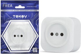 

Розетка TOKOV ELECTRIC Frea, открытая, однопостовая/модулей: 1, 16А, в сборе, IP20, белый (TKE-FR-R1-C01)