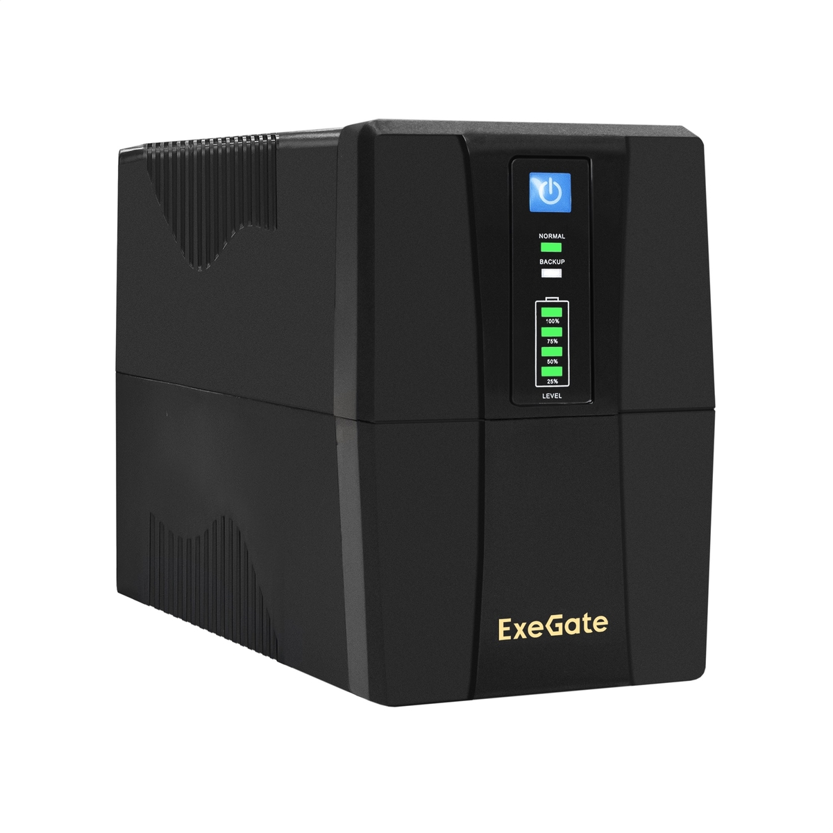 ИБП ExeGate UNB-650.LED.AVR.EURO.RJ.USB, 650 VA, 360 Вт, EURO, розеток - 2, USB, черный (EP285597RUS)