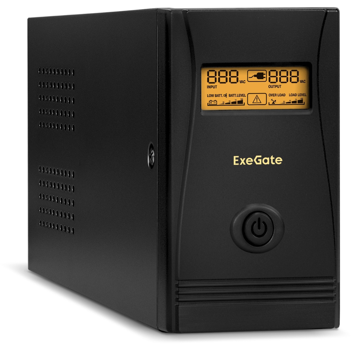 ИБП ExeGate LLB-600.LCD.AVR.C13, 600 VA, 360 Вт, IEC, розеток - 4, черный (EP285586RUS)