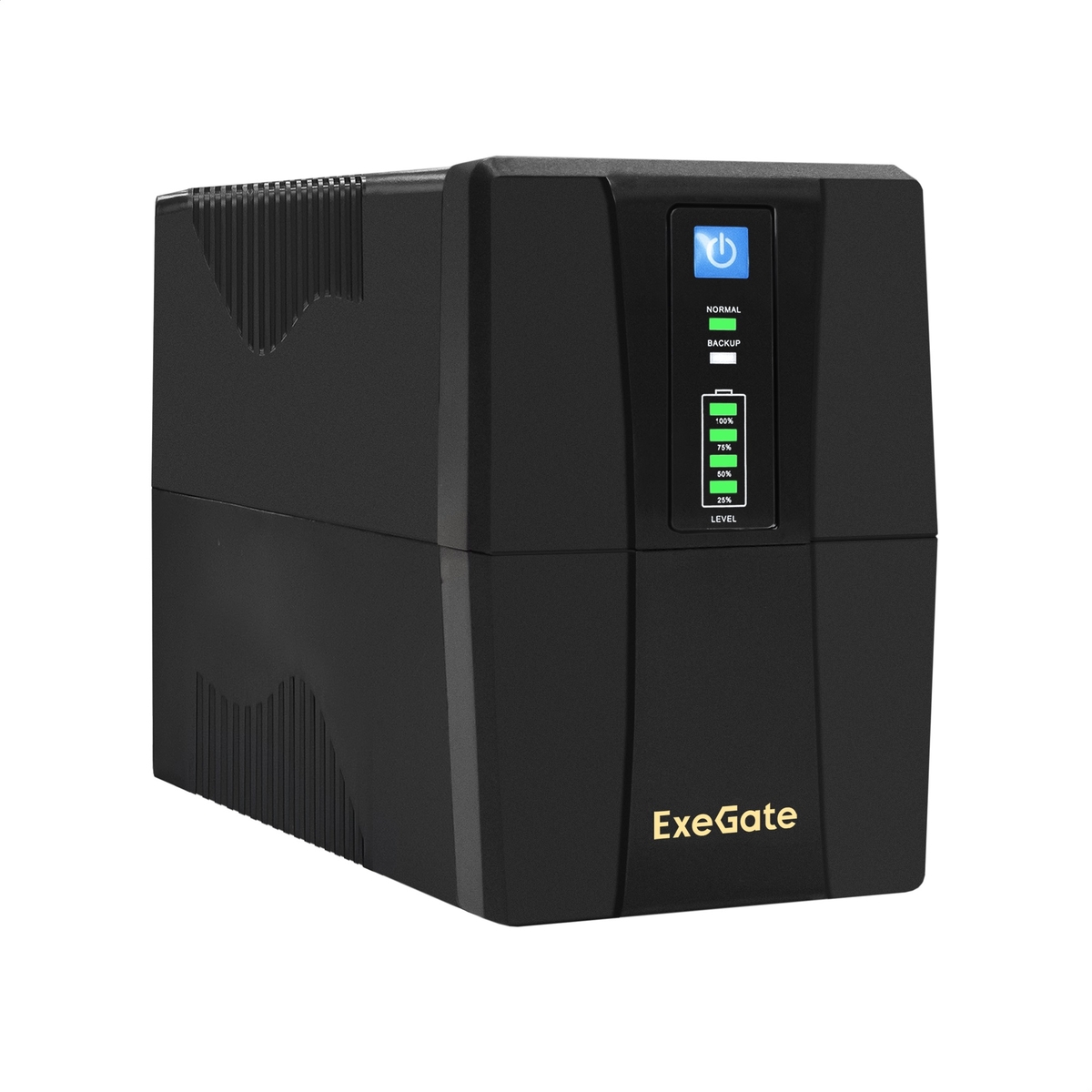 ИБП ExeGate UNB-800.LED.AVR.EURO, 800 VA, 480 Вт, черный