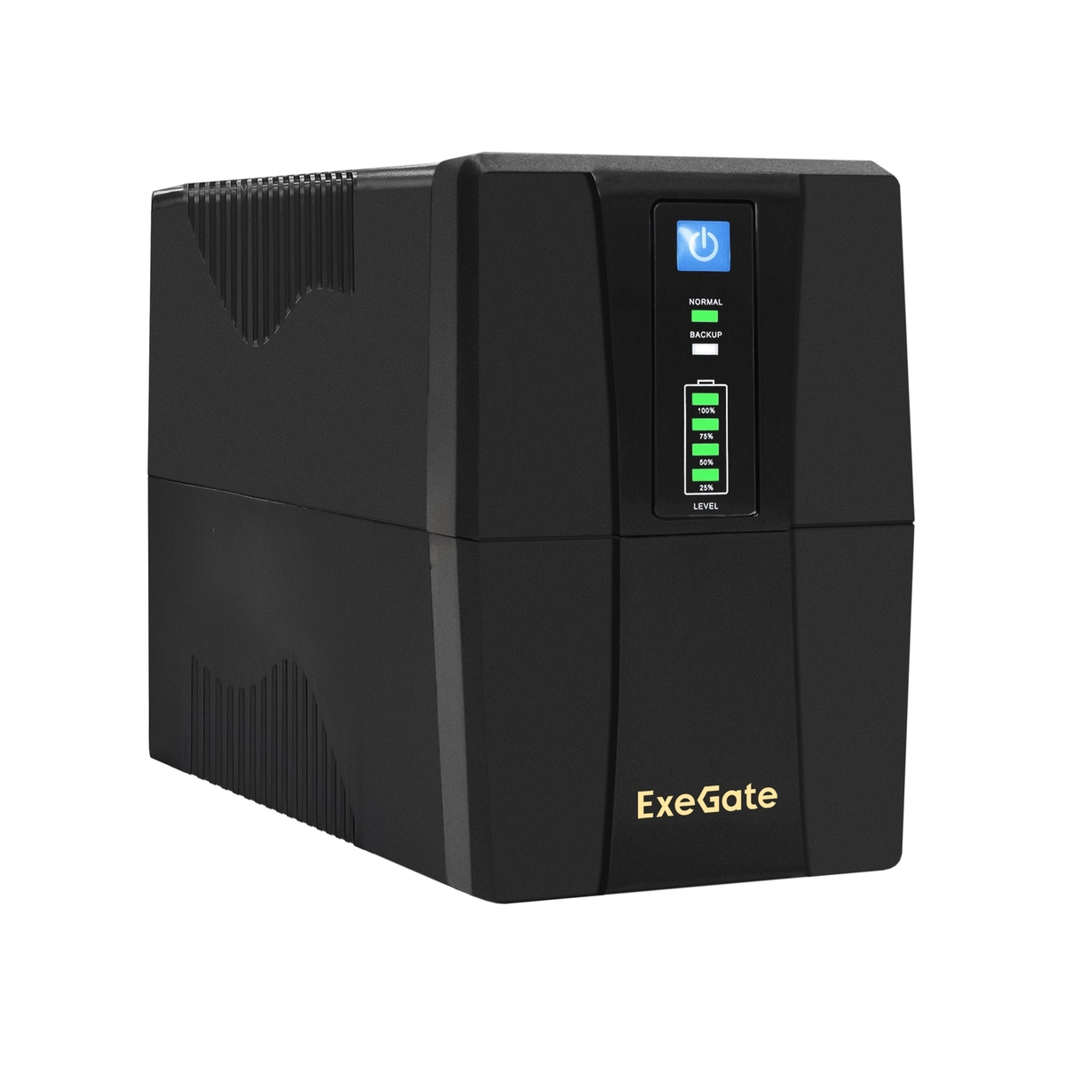 ИБП ExeGate BNB-850.LED.AVR.EURO.RJ, 850 VA, 480 Вт, черный