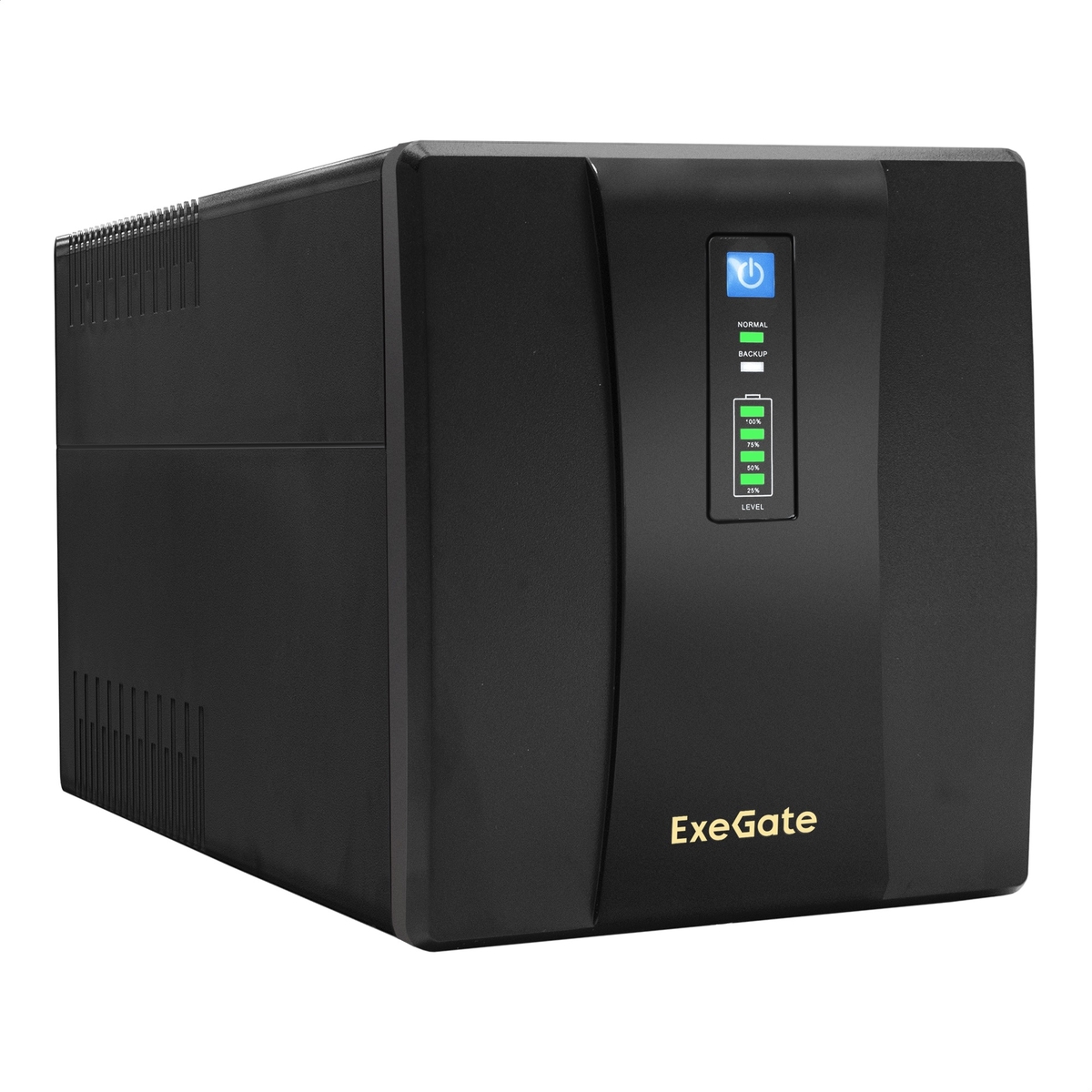 ИБП ExeGate UNB-1500.LED.AVR.EURO.RJ, 1500 В·А, 950 Вт, черный