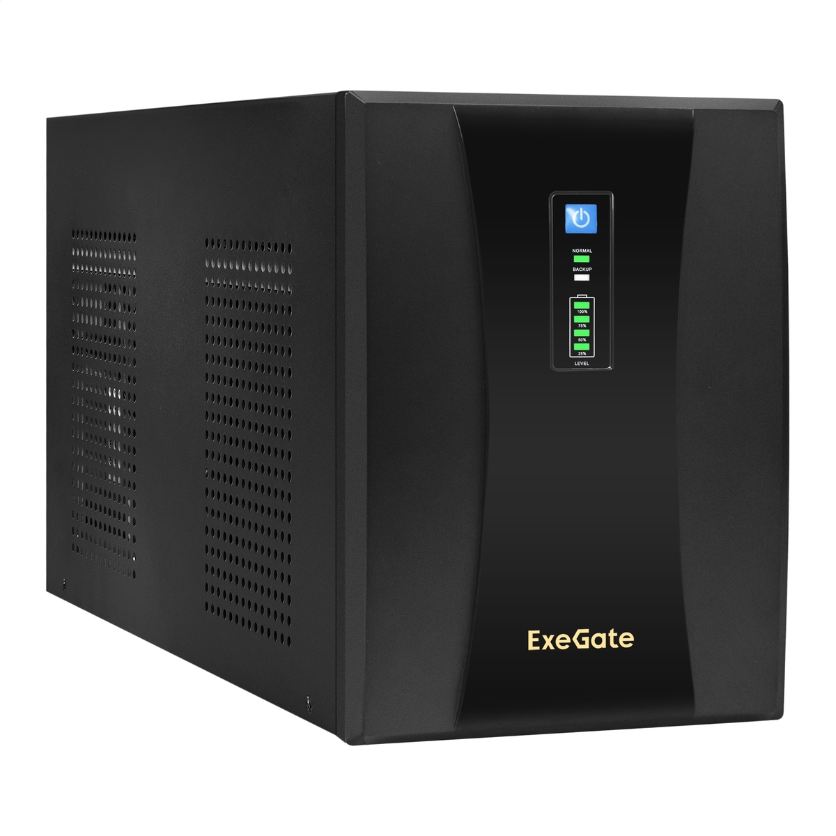 ИБП ExeGate SpecialPro UNB-3000.LED.AVR.2SH.4C13.RJ.USB, 3000 В·А, 1.8 кВт, EURO+IEC, розеток - 6, USB, черный (EX292615RUS)