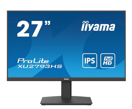 

Монитор 27" Iiyama ProLite XU2793HS-B5 IPS, 1920x1080 (16:9), 300кд/м2, 4 мс, 178°/178°, HDMI, DisplayPort, черный (XU2793HS-B5), XU2793HS-B5